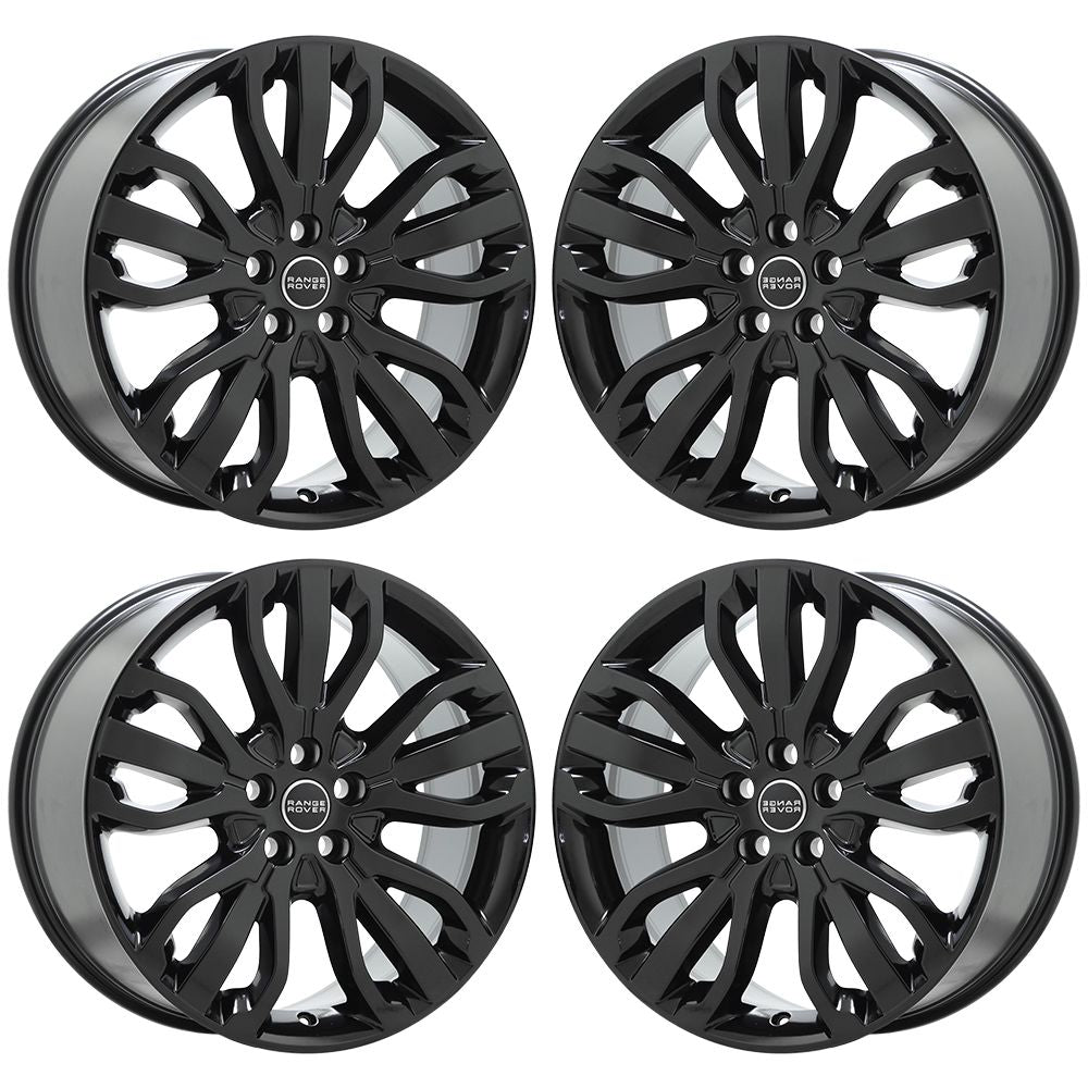 21" Land Rover Sport Gloss Black wheels rims Factory OEM set 72254 EXCHANGE